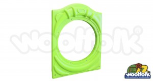 Panel tipo ventana para juegos infantiles de madera.