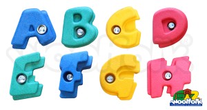 Rocas sintéticas para pared de escalar de juegos infantiles.