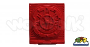 Panel tipo ventana para juegos infantiles de madera.