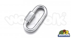 Herraje para juegos infantiles tipo eslabón giratorio para asientos de columpios tipo rueda.