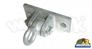 Herraje para juegos infantiles tipo eslabón giratorio para asientos de columpios tipo rueda.