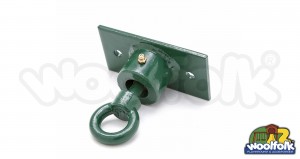 Herraje para juegos infantiles tipo eslabón giratorio para asientos de columpios tipo rueda.