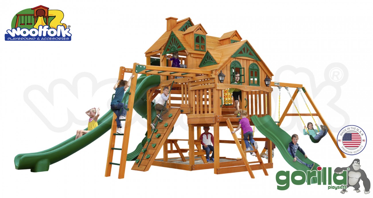 Juego Infantil de Madera Fabricado en Estados Unidos. Modelo: Empire Cedar