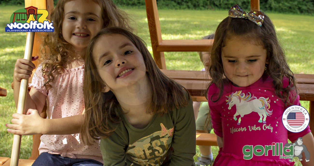 Juego Infantil de Madera Fabricado en Estados Unidos. Modelo: Pioneer Peak