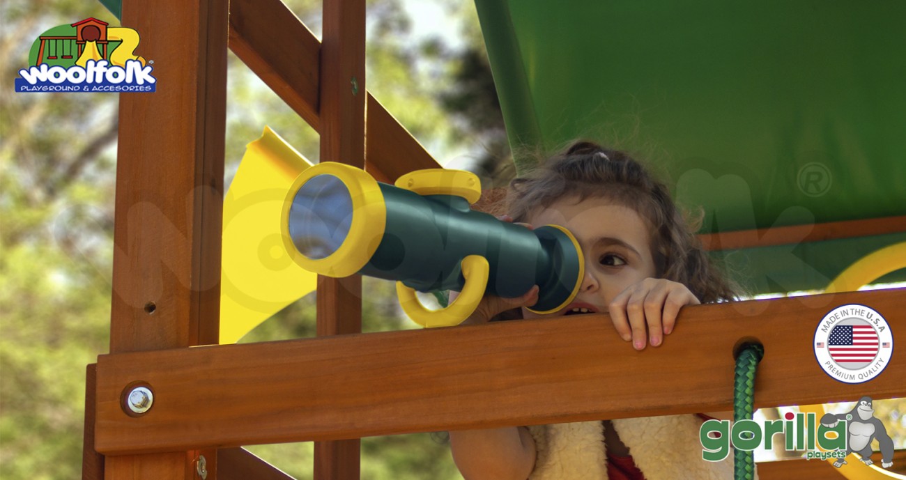 Juego Infantil de Madera Fabricado en Estados Unidos. Modelo: Wilderness Gym