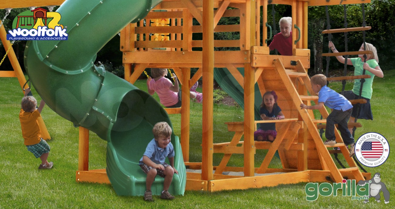 Juego Infantil de Madera Fabricado en Estados Unidos. Modelo: Great Sky I