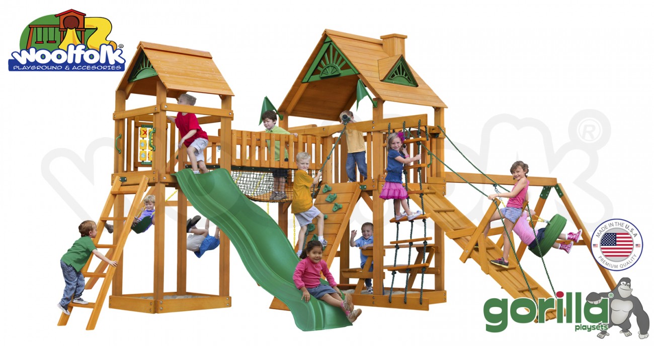 Juego Infantil de Madera Fabricado en Estados Unidos. Modelo: Pioneer Peak