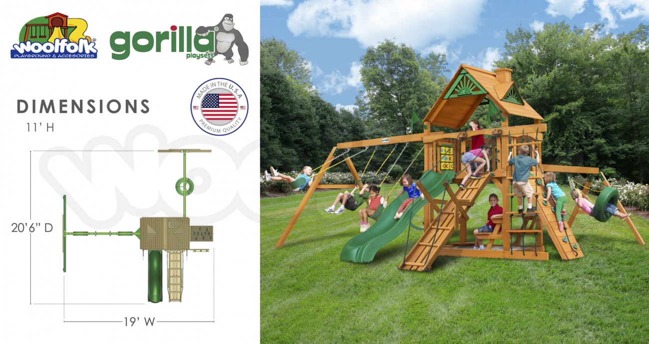 Juego Infantil de Madera Fabricado en Estados Unidos. Modelo: Frontier