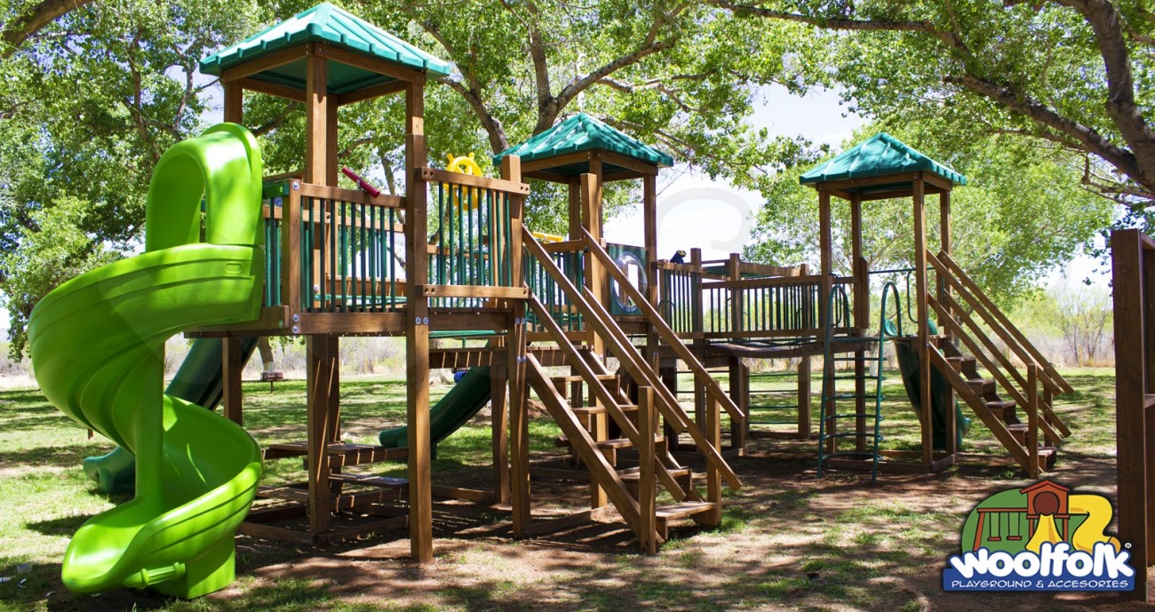 Juego Infantil de Madera de Pino Canadiense Línea Parques. Modelo: WDM051