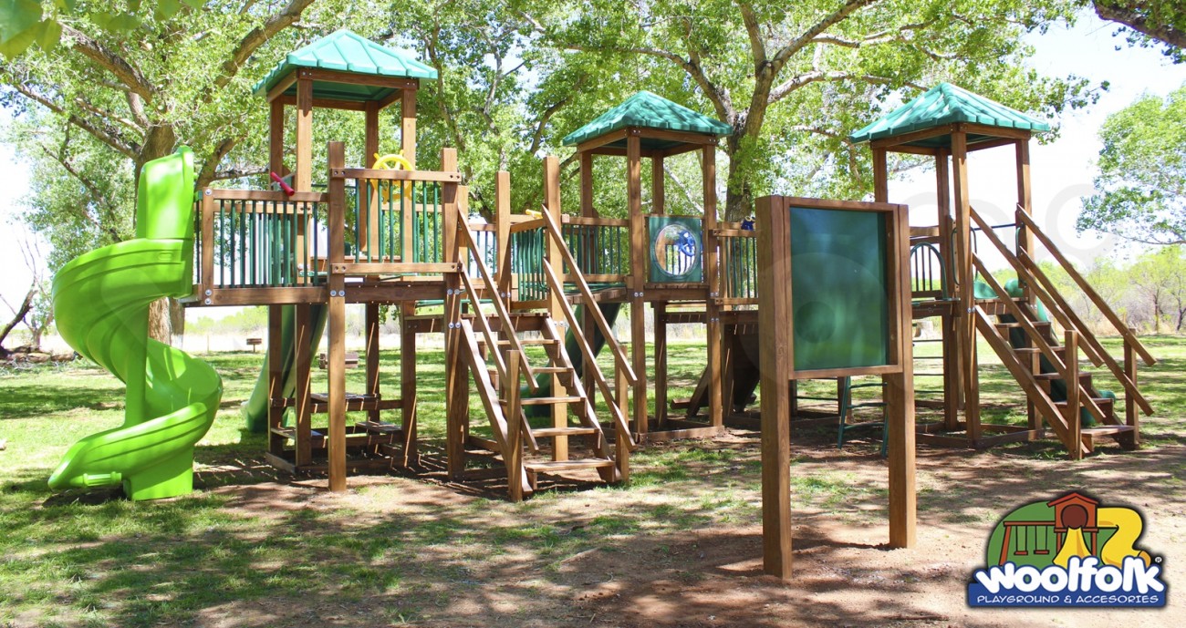 Juego Infantil de Madera de Pino Canadiense Línea Parques. Modelo: WDM051