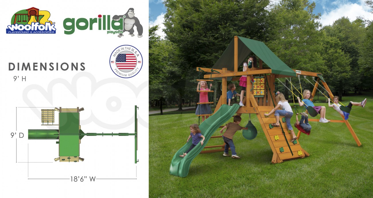 Juego Infantil de Madera Fabricado en Estados Unidos. Modelo: High Point