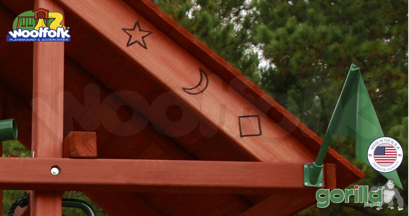 Juego Infantil de Madera Fabricado en Estados Unidos. Modelo: Sun Palace