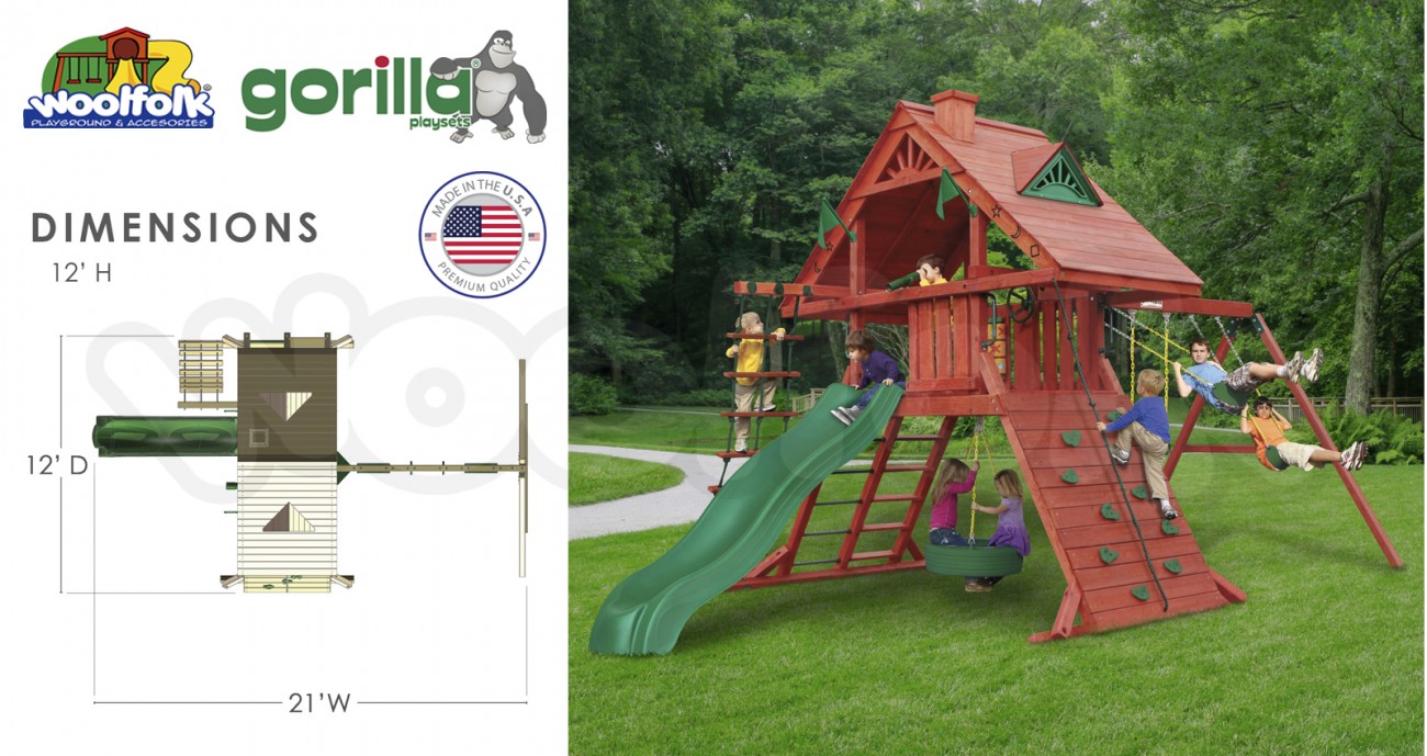 Juego Infantil de Madera Fabricado en Estados Unidos. Modelo: Sun Palace