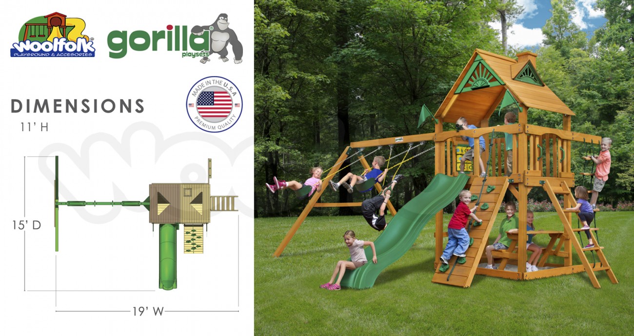 Juego Infantil de Madera Fabricado en Estados Unidos. Modelo: Chateau