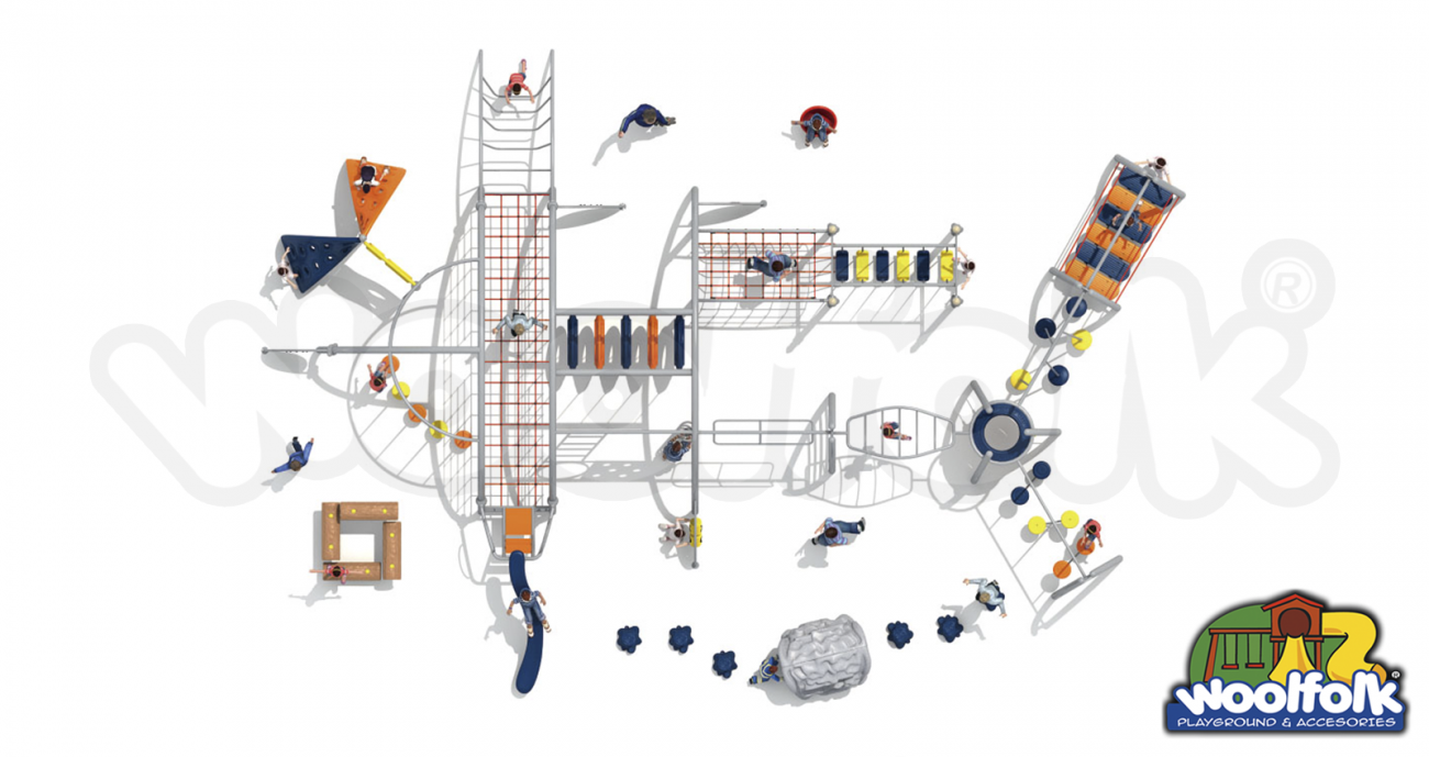 Juego Infantil para exteriores, tipo extremo. Modelo: FE039