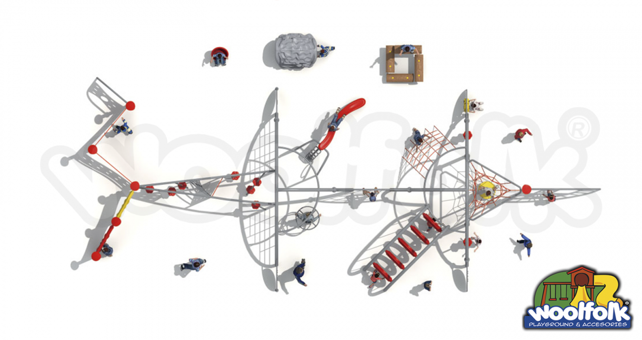 Juego Infantil para exteriores, tipo extremo. Modelo: FE043