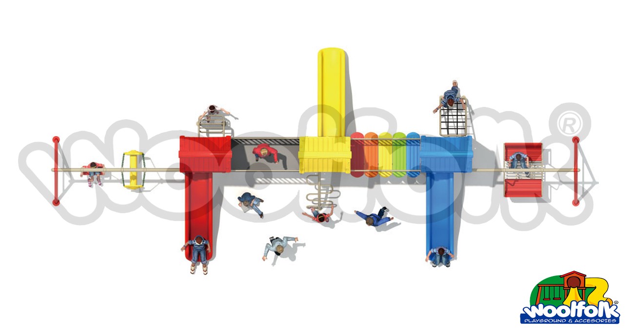 Juego Infantil para exteriores Línea Columpios. Modelo: MET215-E