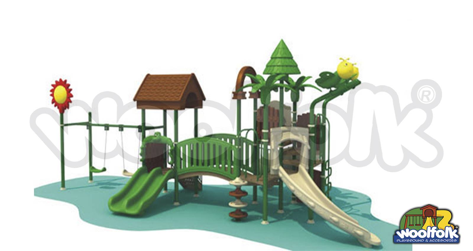 Juego Infantil para exteriores, tipo temático. Modelo: FO004