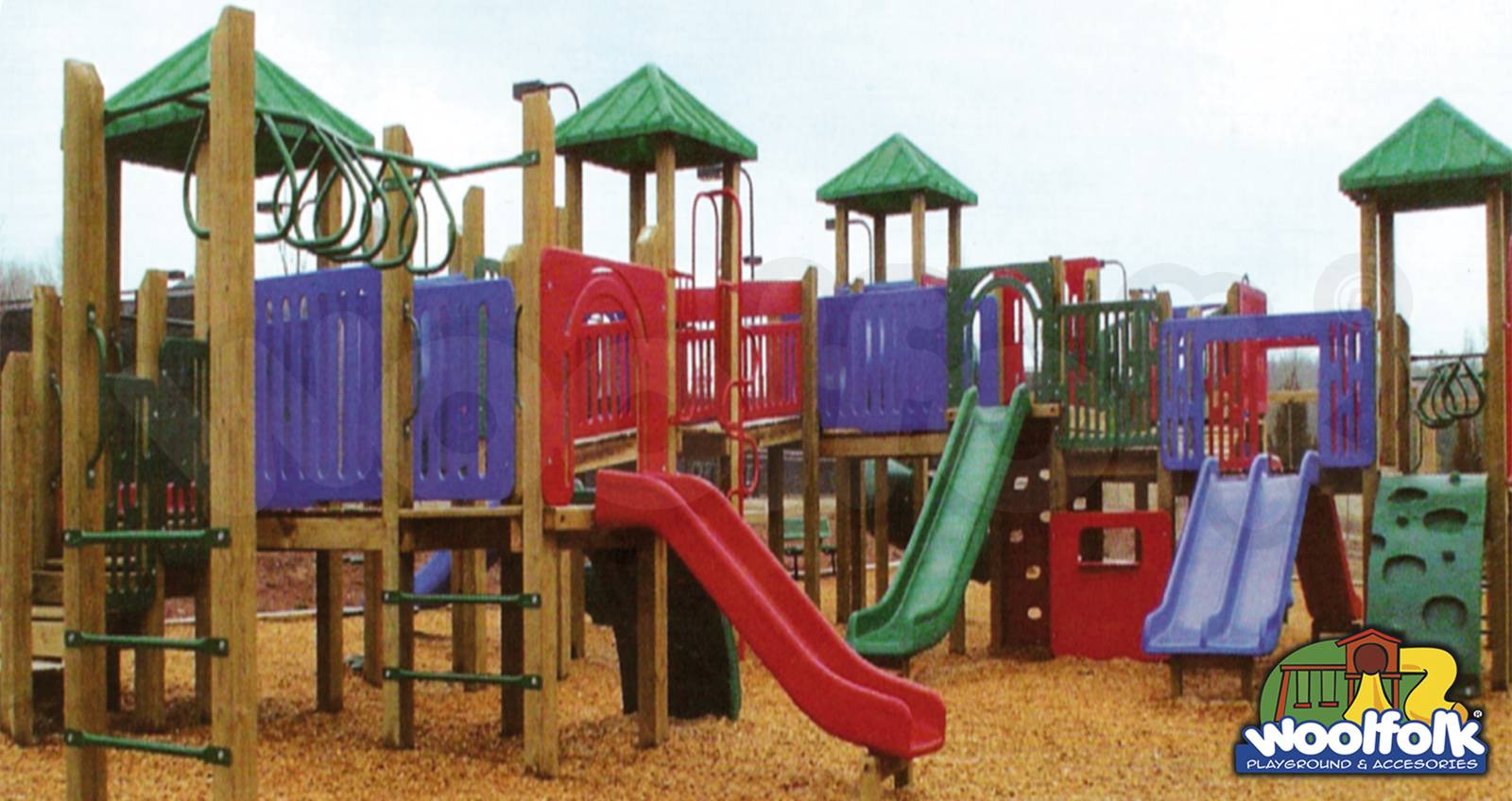 Juego Infantil de Madera de Pino Canadiense Línea Parques. Modelo: WDM052