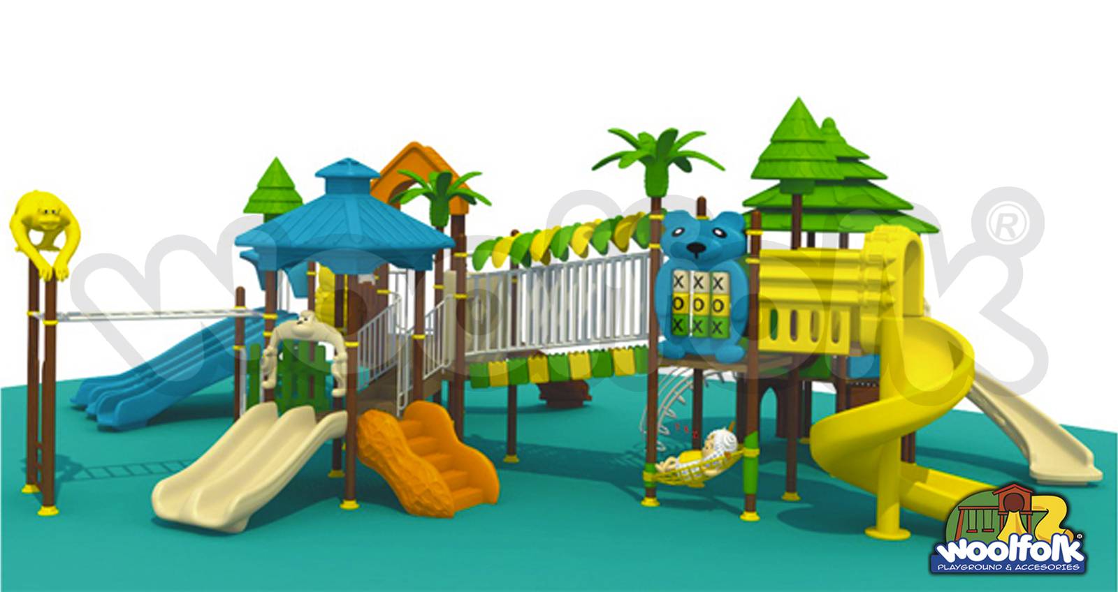 Juego Infantil para exteriores, tipo temático. Modelo: FO001