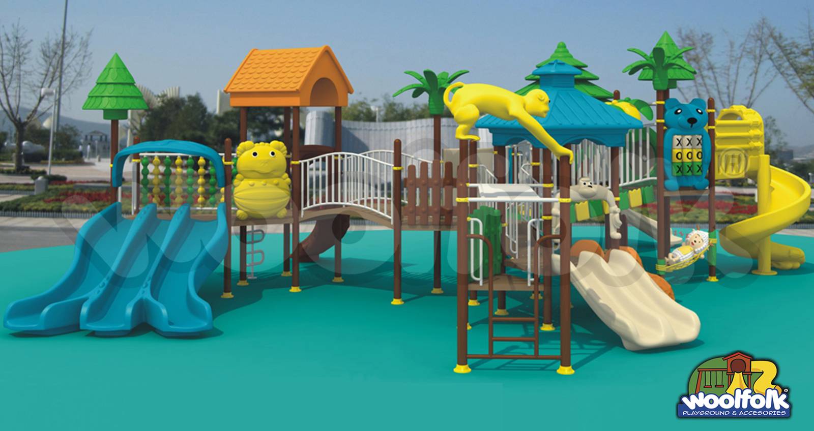 Juego Infantil para exteriores, tipo temático. Modelo: FO001