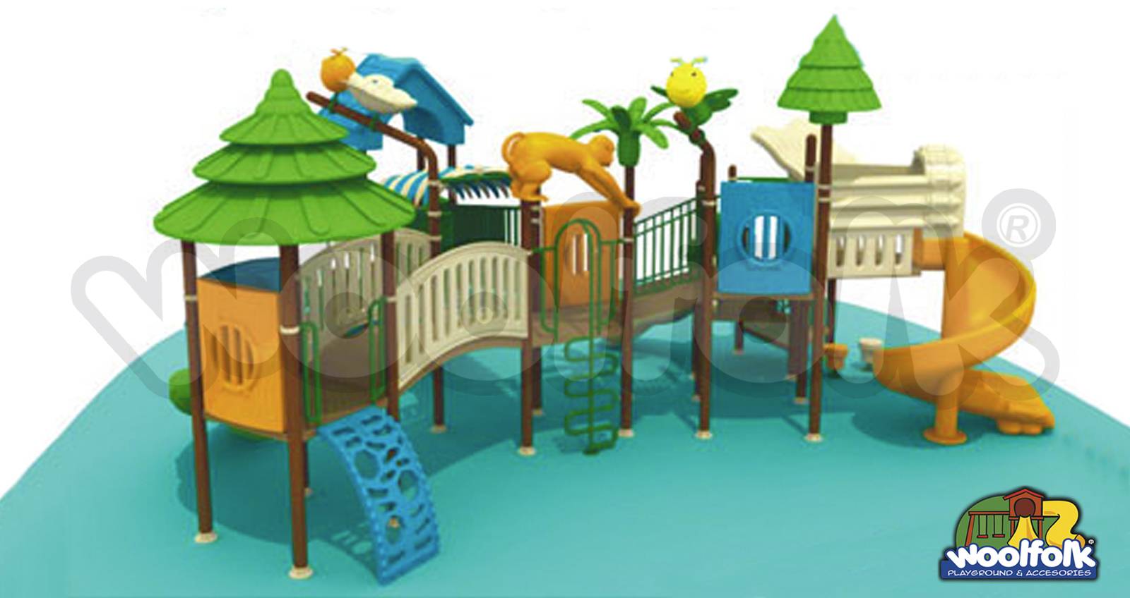 Juego Infantil para exteriores, tipo temático. Modelo: FO002