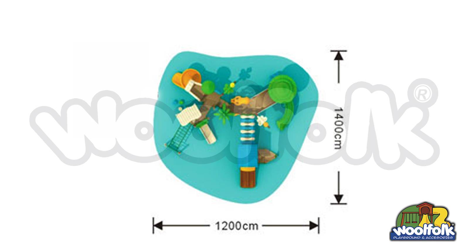 Juego Infantil para exteriores, tipo temático. Modelo: FO002