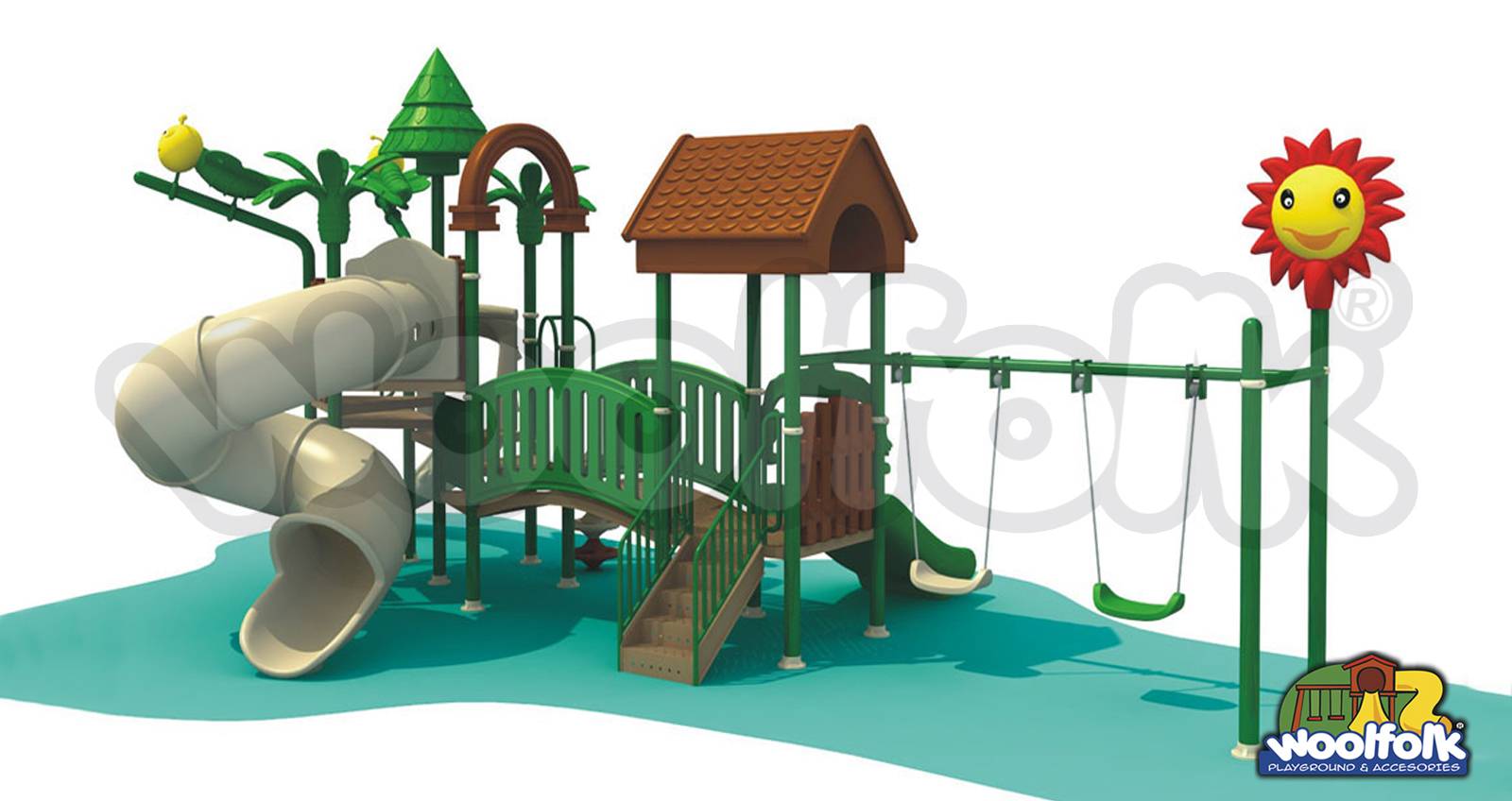 Juego Infantil para exteriores, tipo temático. Modelo: FO004