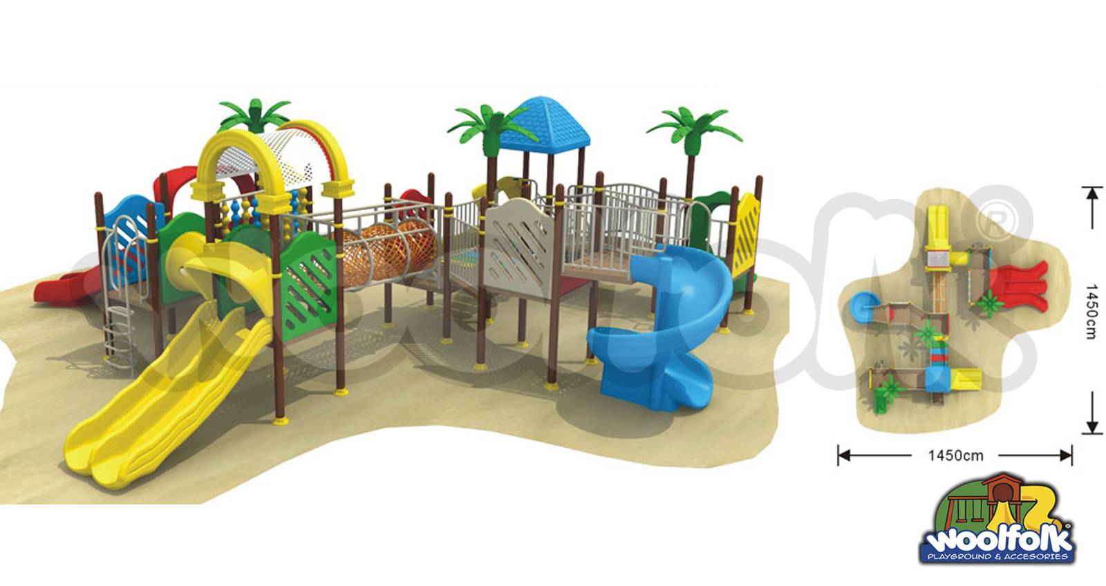 Juego Infantil para exteriores, tipo temático. Modelo: GA001