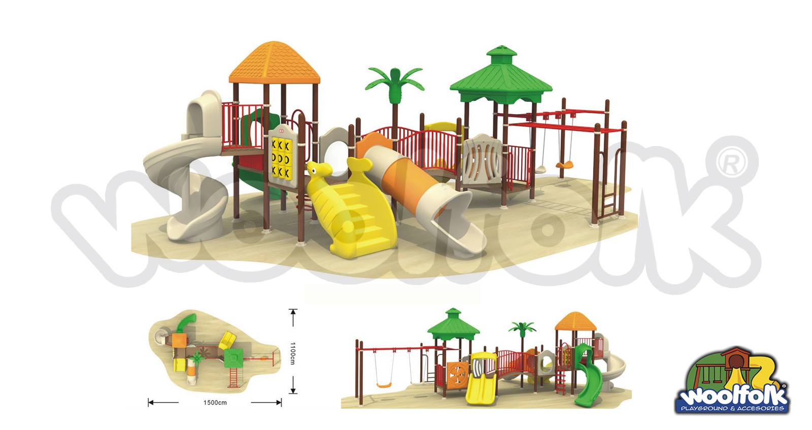 Juego Infantil para exteriores, tipo temático. Modelo: NA003