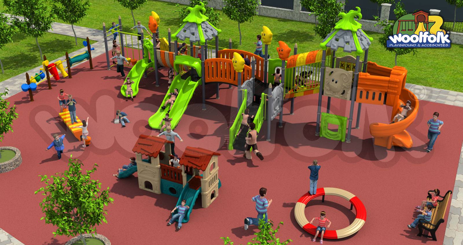 Juego Infantil para exteriores, tipo temático. Modelo: FA005