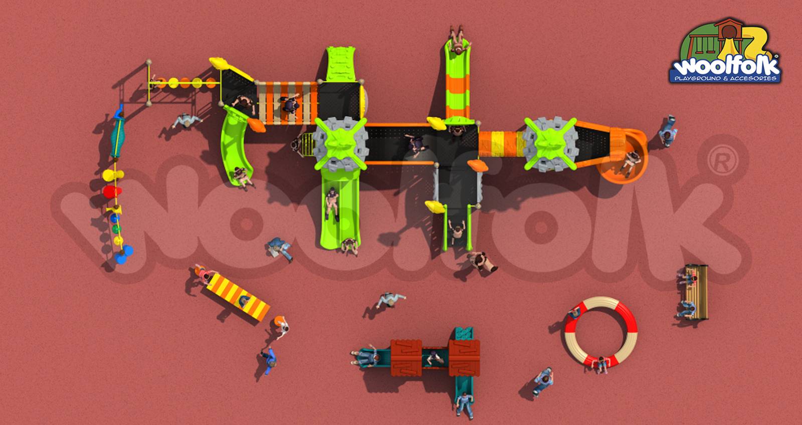 Juego Infantil para exteriores, tipo temático. Modelo: FA005