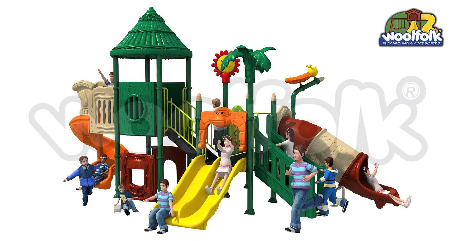 Juego Infantil para exteriores, tipo temático. Modelo: GA010