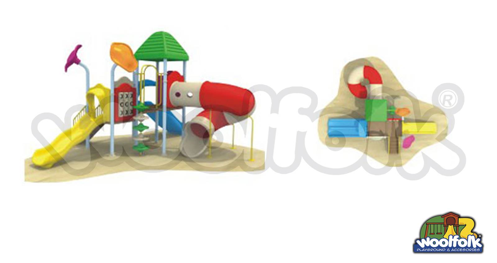 Juego Infantil para exteriores, tipo temático. Modelo: GA009