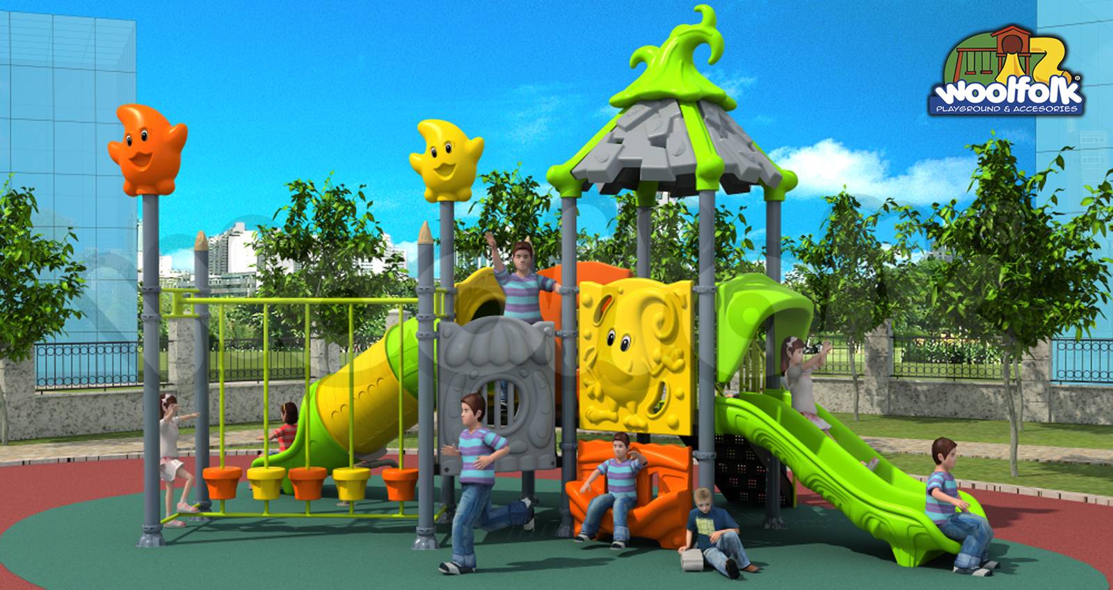 Juego Infantil para exteriores, tipo temático. Modelo: FA001