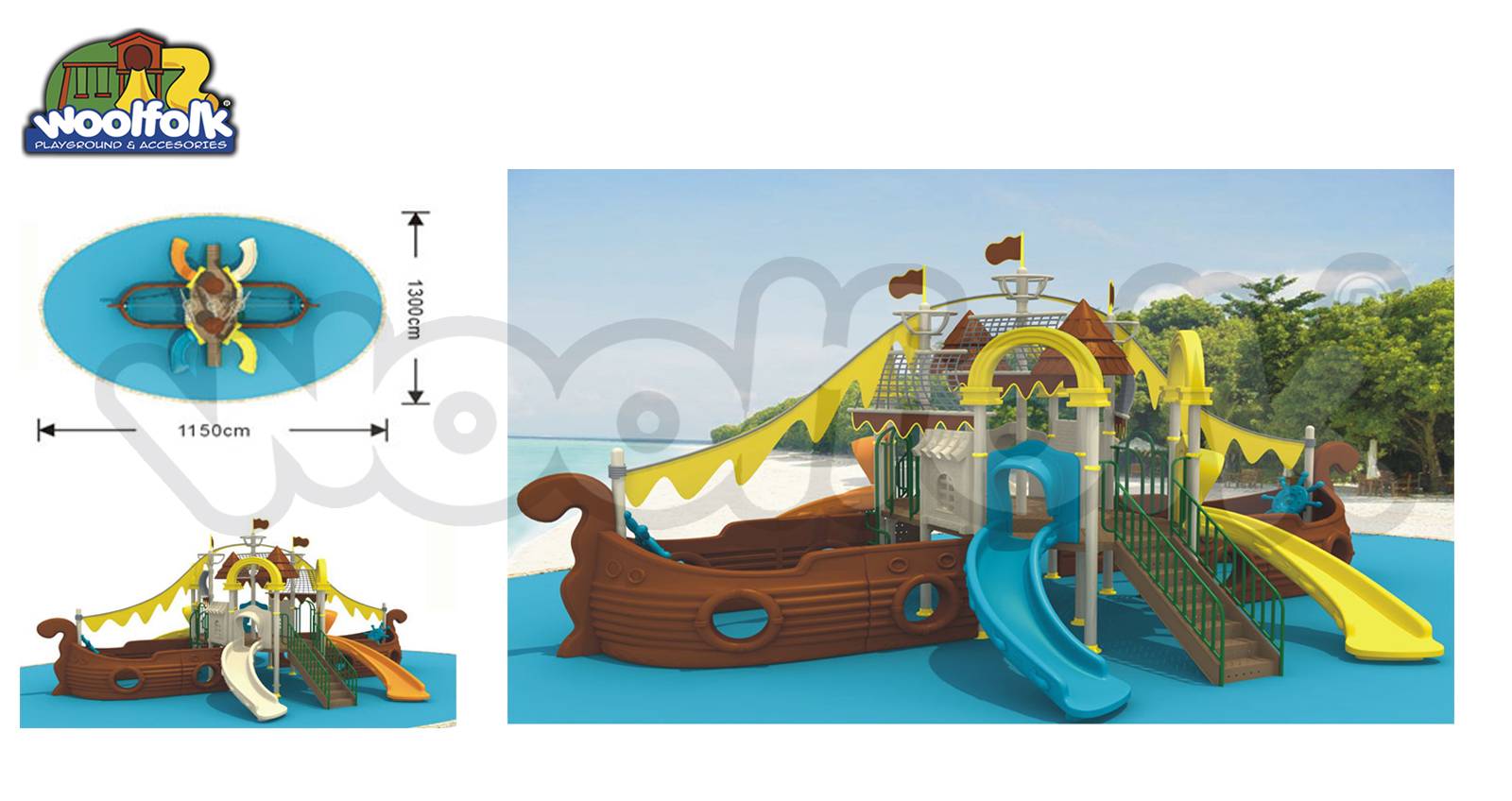 Juego Infantil para exteriores, tipo temático. Modelo: PS003