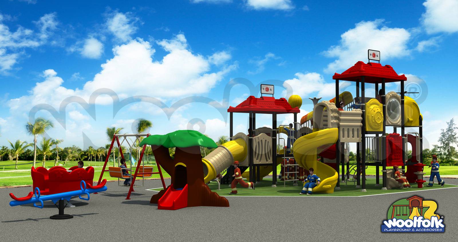 Juego Infantil para exteriores, tipo temático. Modelo: BM001