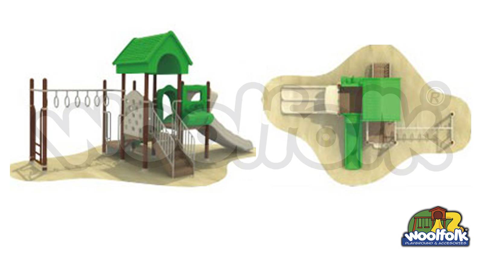 Juego Infantil para exteriores, tipo temático. Modelo: GA008