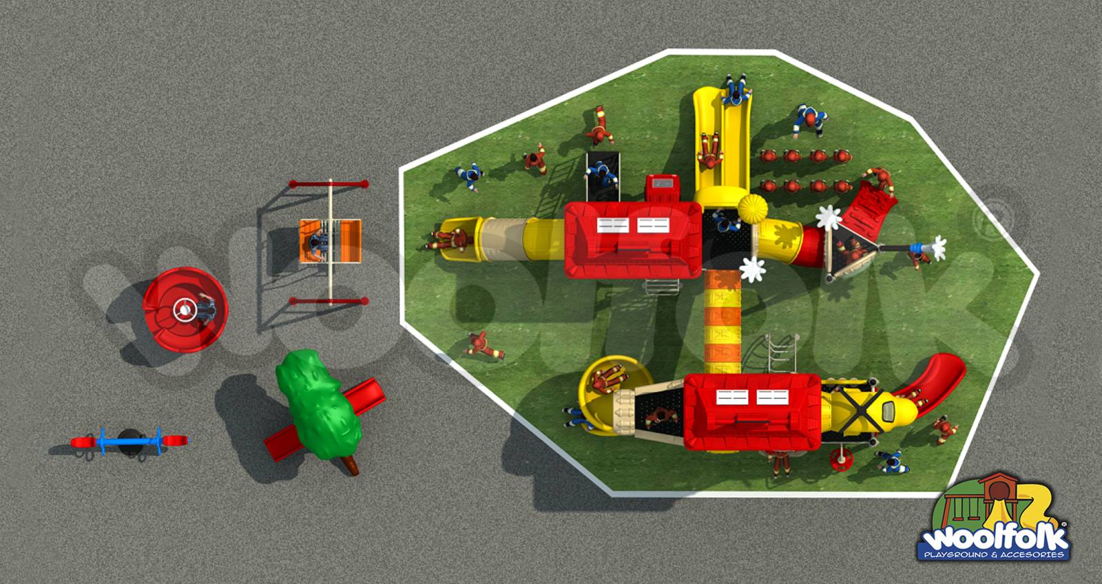 Juego Infantil para exteriores, tipo temático. Modelo: BM001