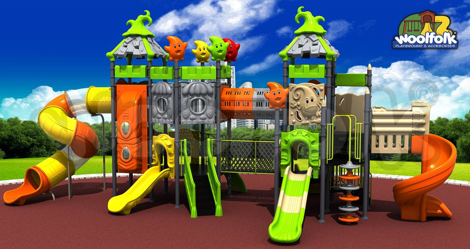 Juego Infantil para exteriores, tipo temático. Modelo: FA004