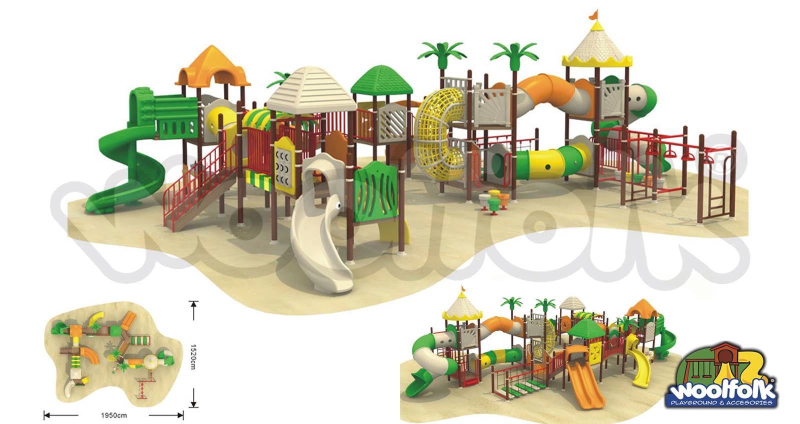 Juego Infantil para exteriores, tipo temático. Modelo: NA004