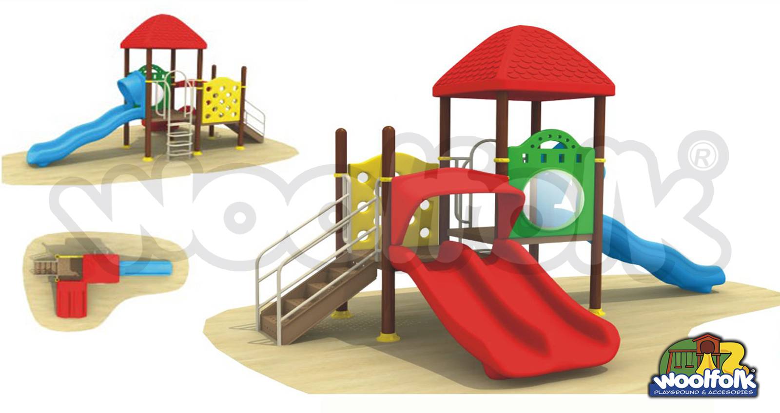 Juego Infantil para exteriores, tipo temático. Modelo: GA007