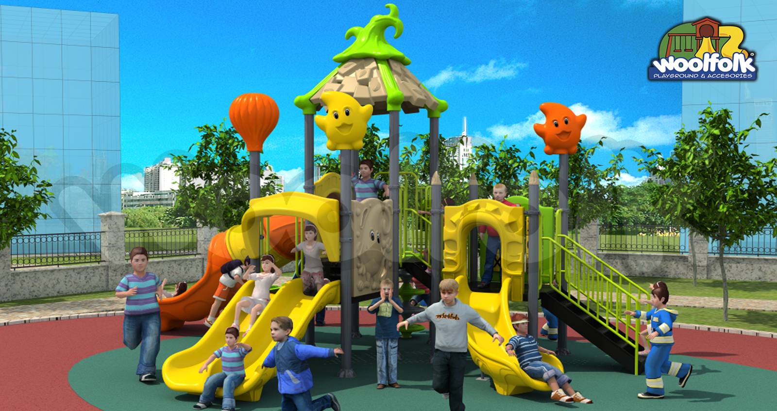 Juego Infantil para exteriores, tipo temático. Modelo: FA002