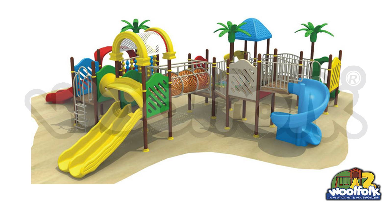 Juego Infantil para exteriores, tipo temático. Modelo: GA001