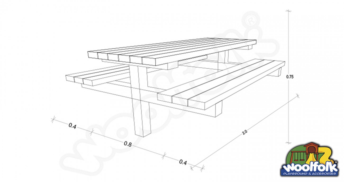 Mesa para Exteriores. Modelo: MES001M