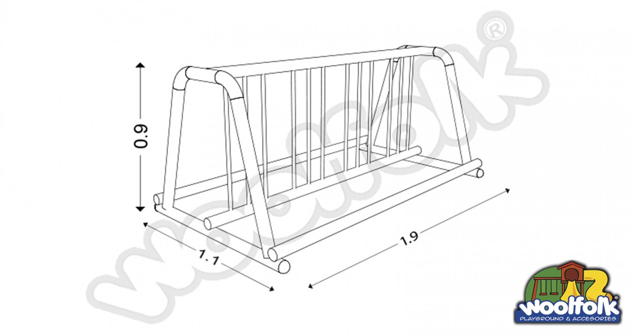 Bicicletero para Exteriores. Modelo: ACC003