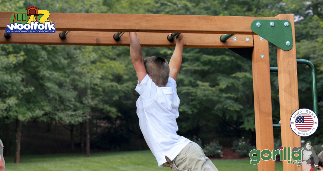 Juego Infantil de Madera Fabricado en Estados Unidos. Modelo: Empire Cedar