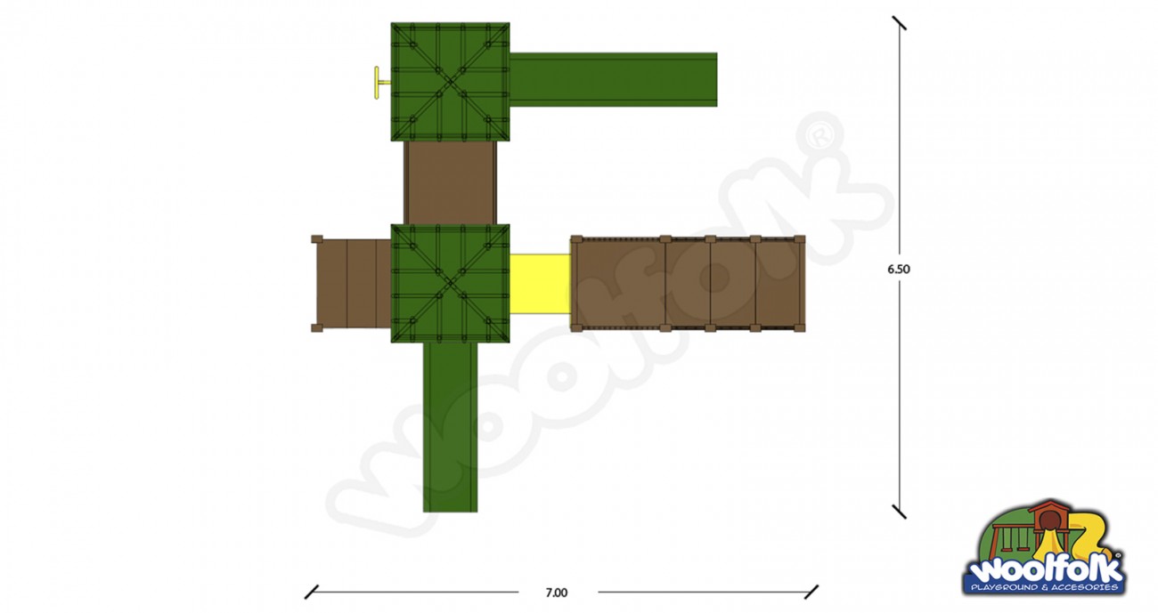 Juego Infantil de Madera de Pino Canadiense. Modelo: WDM056E