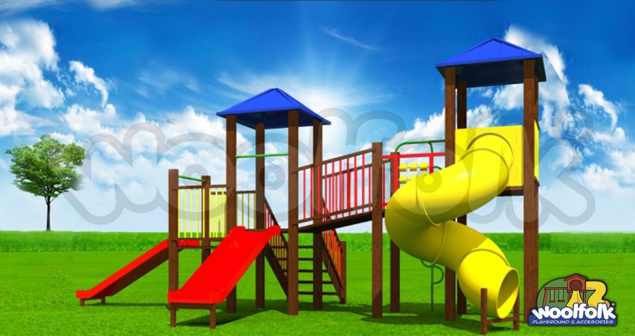 Juego Infantil de Madera de Pino Canadiense Línea Parques. Modelo: WDM055E