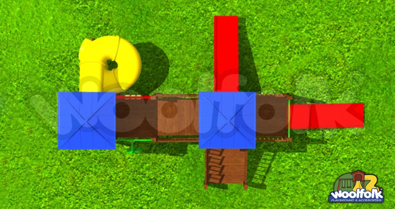 Juego Infantil de Madera de Pino Canadiense Línea Parques. Modelo: WDM055E